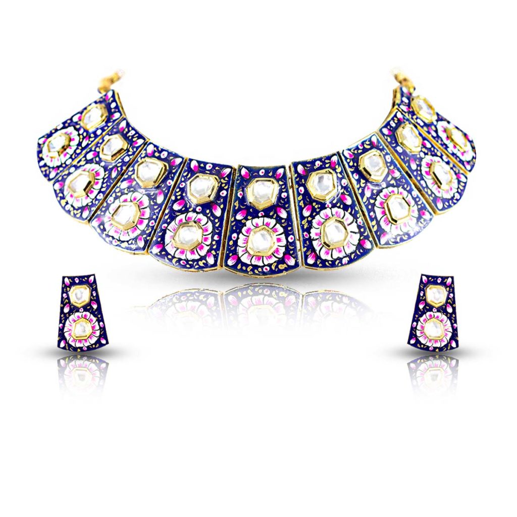 Meenakari Jewelry design in pakistan