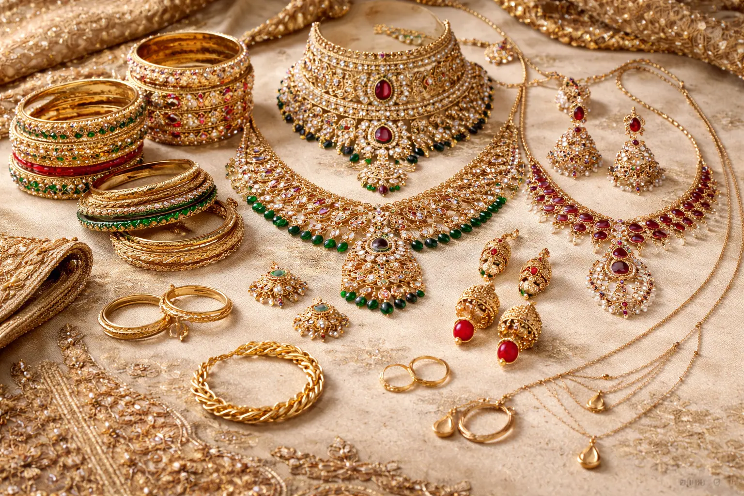 Gold Plated vs Artificial Jewellery: Which Is Better in Pakistan? (2026 Guide) 9 Diverse Pakistani jewellery styles including traditional and modern designs arranged for cultural styling inspiration